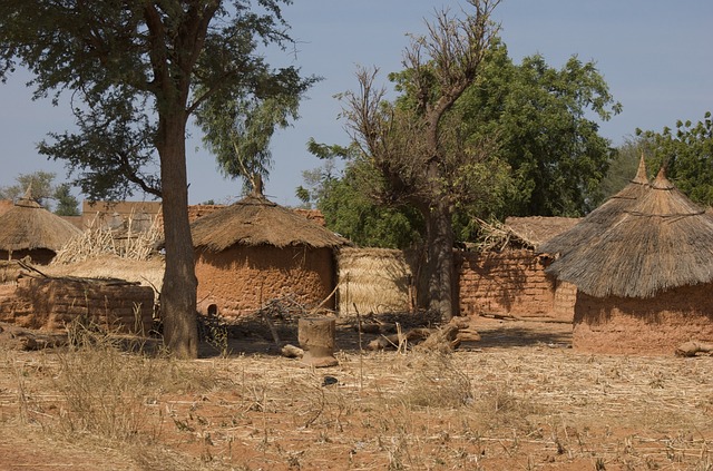 Mud huts in Burkina Faso
 