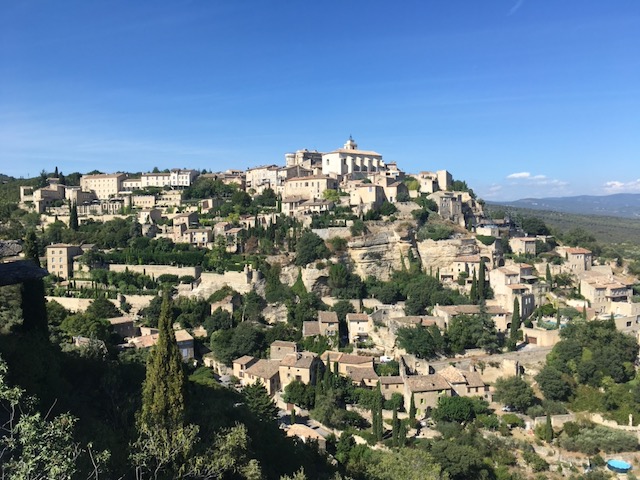 Gordes in France from the countryside
Copyright © letsexplorehere.com
