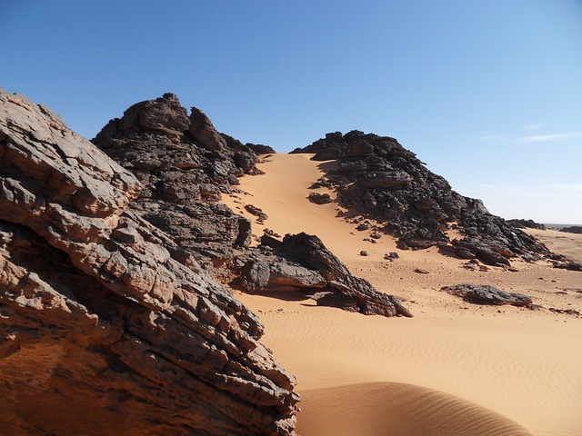 Desert rock formations in Libya