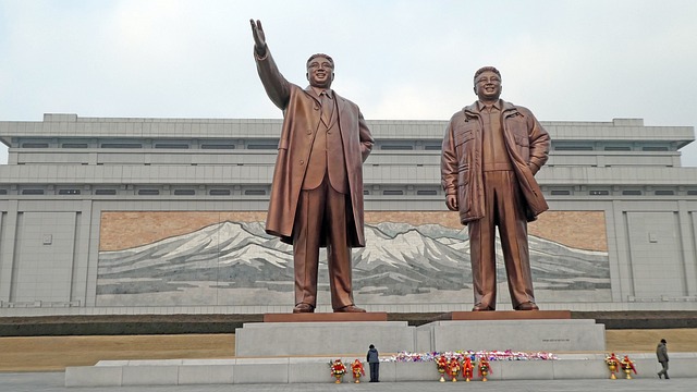 Monument in Pyongyang in North Korea