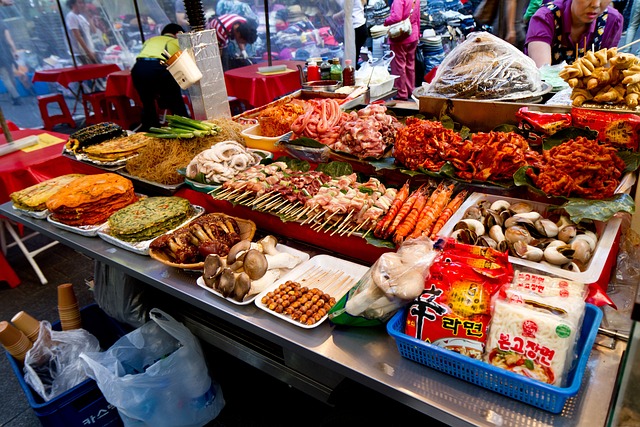 Market stall in South Korea
