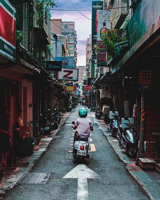 Typical alleyway in Taiwan
 