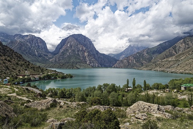 Nurek Reservoir in Tajikistan
 