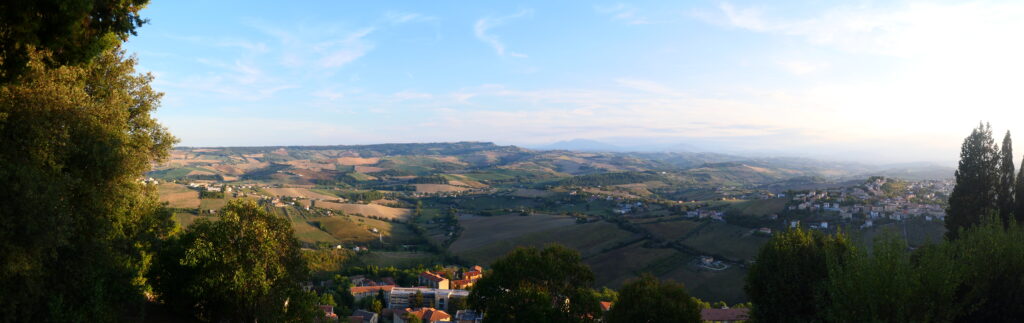 View of countryside from Fermo in Italy
Copyright © letsexplorehere.com