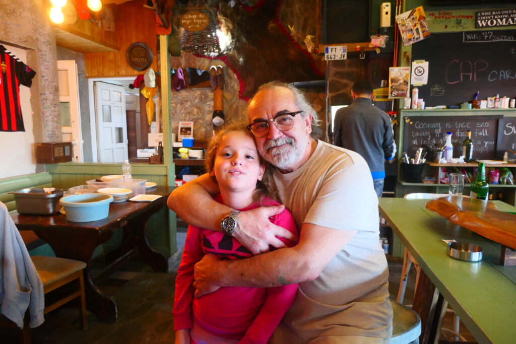 The owner of the Kaj Profesorot restaurant, and his daughter, North Macedonia
Copyright © letsexplorehere.com