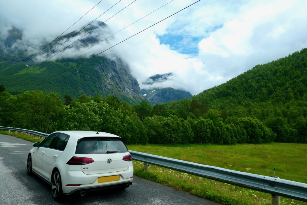 VW Golf GTI travelling overland in Norway
Copyright © letsexplorehere.com