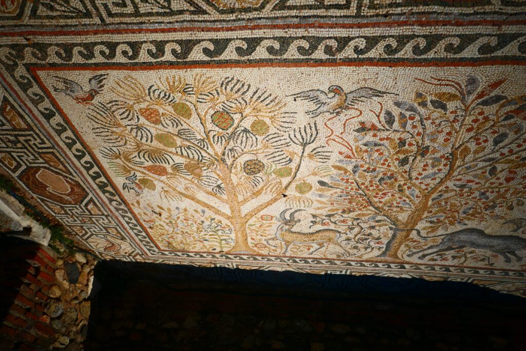 Magnificent mosaics in the Large basilica at Heraclea, North Macedonia
Copyright © letsexplorehere.com