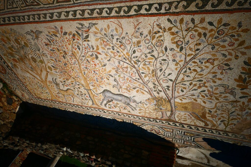 Magnificent mosaics in the Large basilica at Heraclea, North Macedonia
Copyright © letsexplorehere.com
