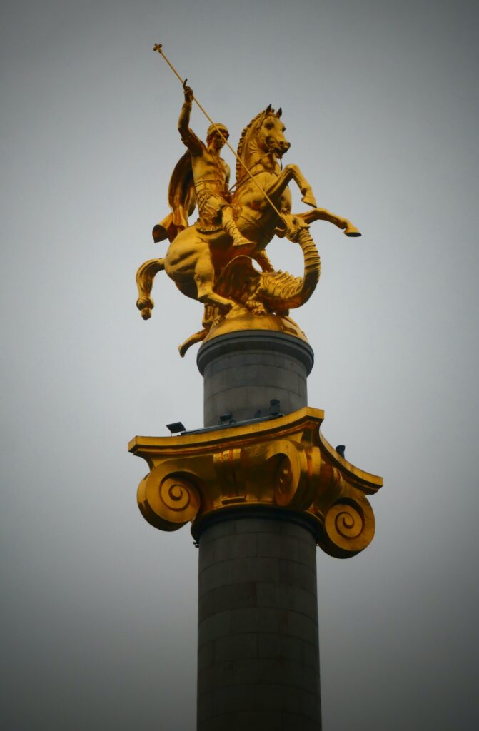 Statue of St. George in Liberty Square, Tbilisi
Copyright © letsexplorehere.com