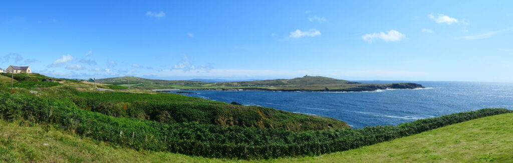 View towards the Watch Tower at Black ball Head, from Kilkinnikin West Beach, County Cork, Ireland
Copyright © letsexplorehere.com