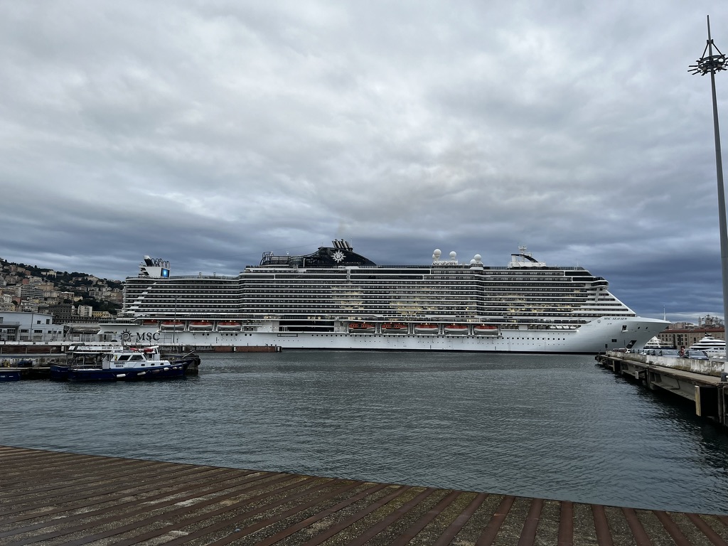 Enormous cruise liner at Genoa port, Italy
Copyright © letsexplorehere.com