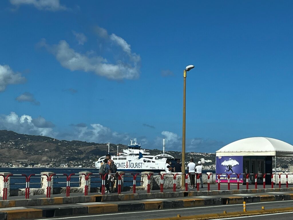 The ferry arriving at Villa San Giovanni, Italy
Copyright © letsexplorehere.com