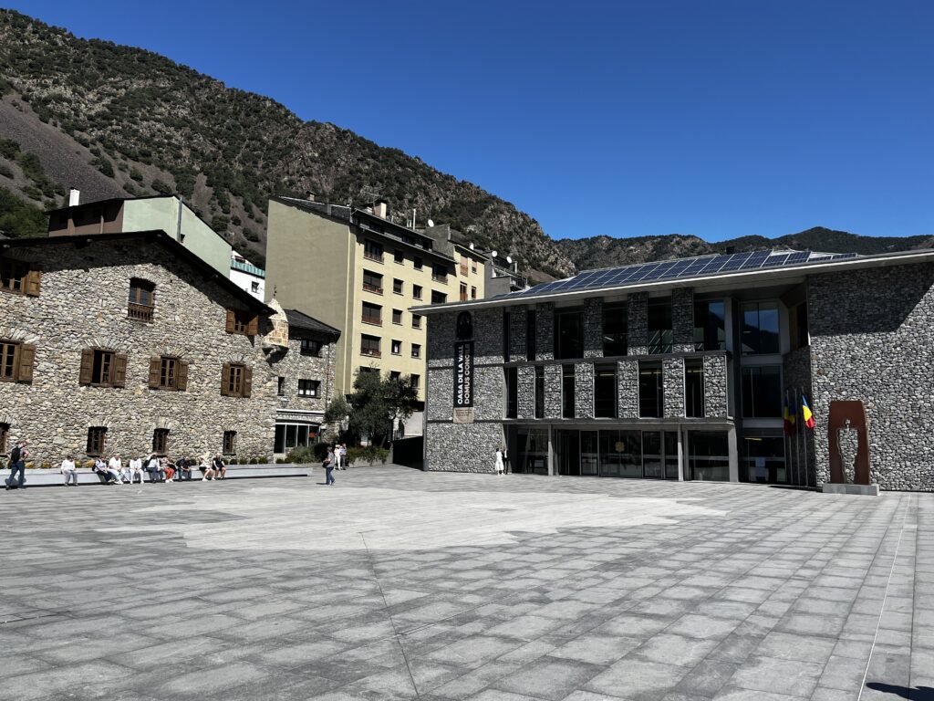Andorran new (right)  and old (left) parliament buildings
Copyright © letsexplorehere.com