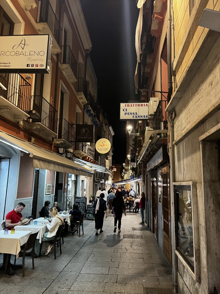 Lots of Cafés and restaurants in Cagliari, Sardinia
Copyright © letsexplorehere.com