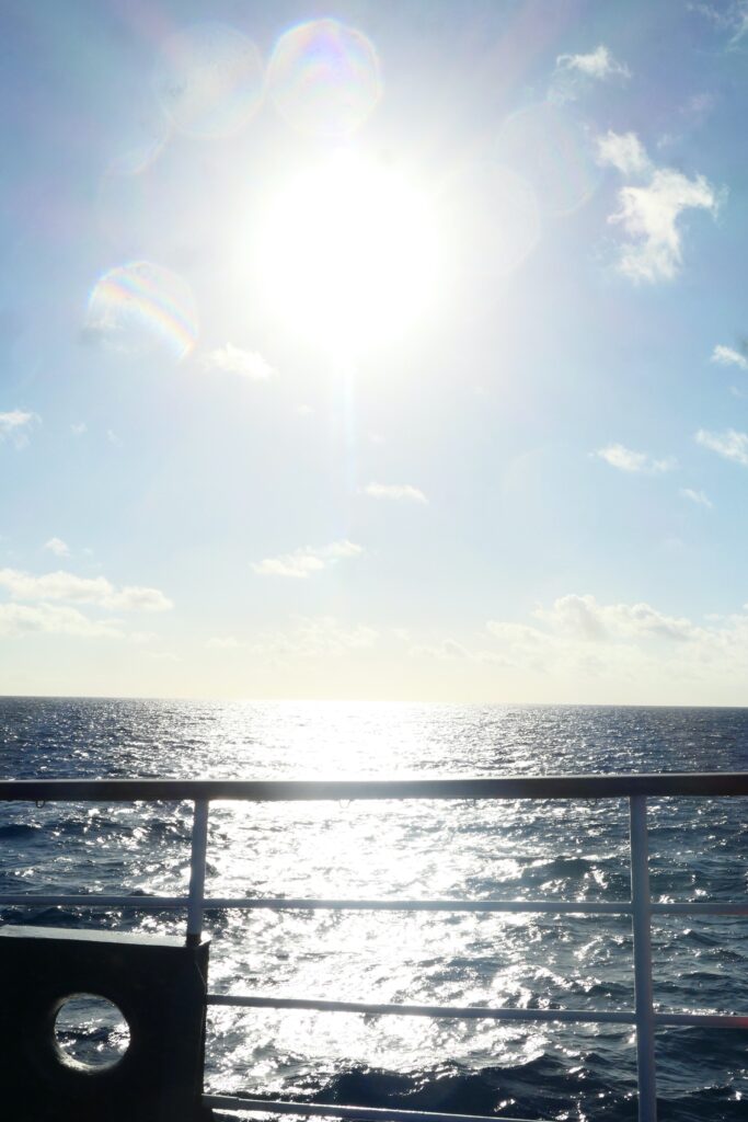 Sunrise on the ferry from Sardinia to Naples
Copyright © letsexplorehere.com