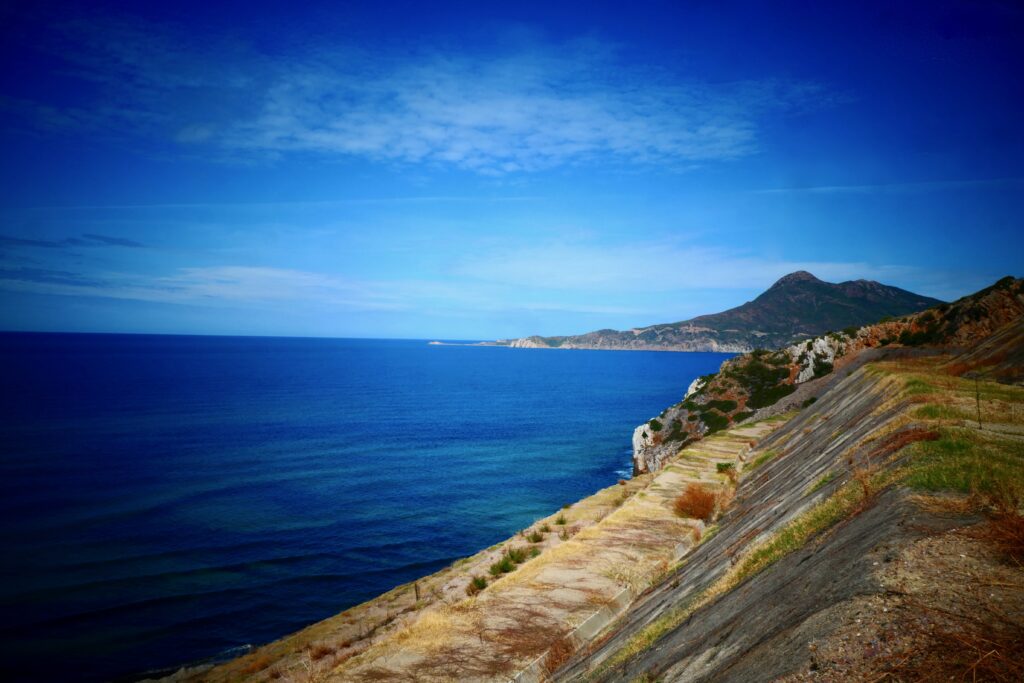 Looking north along the coast from Buggerru, Sardinia
Copyright © letsexplorehere.com