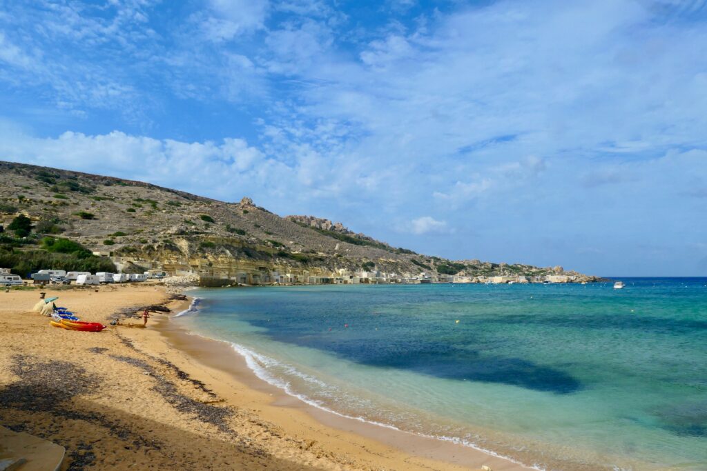 The beach at Ġnejna Bay, Malta
Copyright © letsexplorehere.com