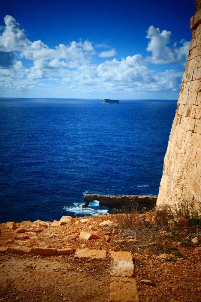 View of Filfla island and Għar Ħanex from Ħamrija Tower, Malta
Copyright © letsexplorehere.com