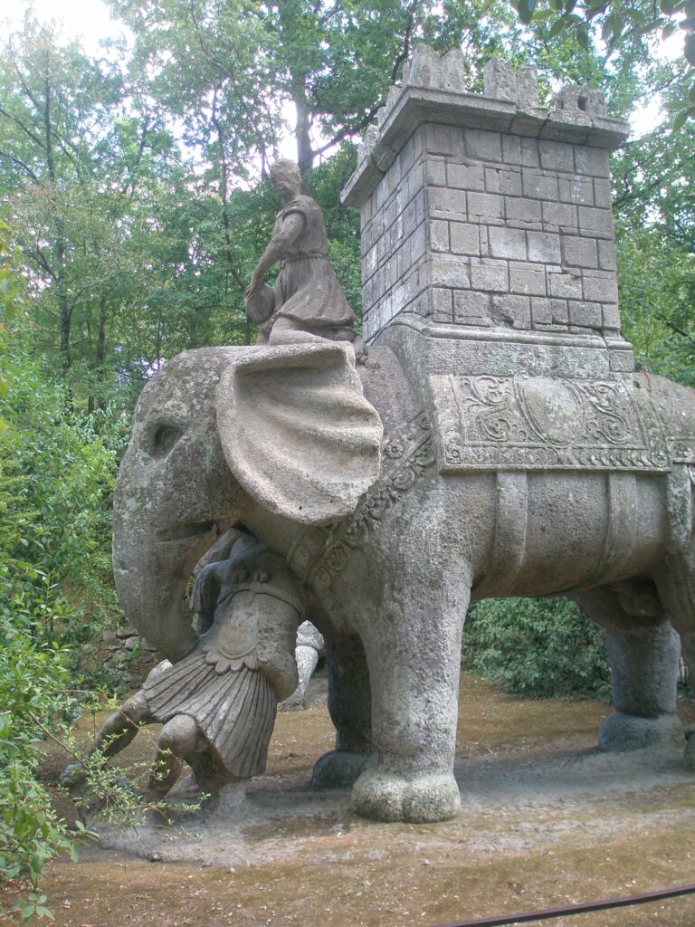 Death bringing elephants in the Sacro Bosco, Bomarzo, Italy
Copyright © letsexplorehere.com