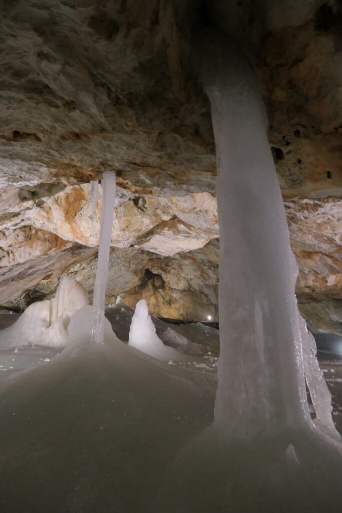 Ice stalactites connect with stalagmites, Slovakia
Copyright © letsexplorehere.com