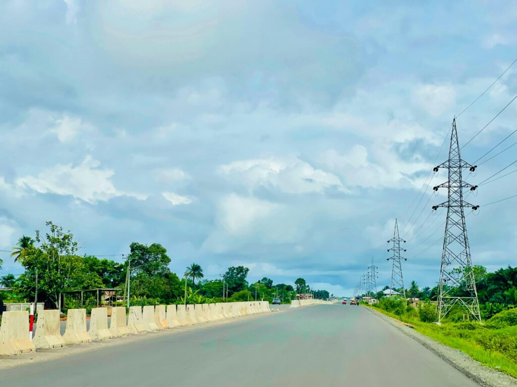 Driving towards the airport, Liberia