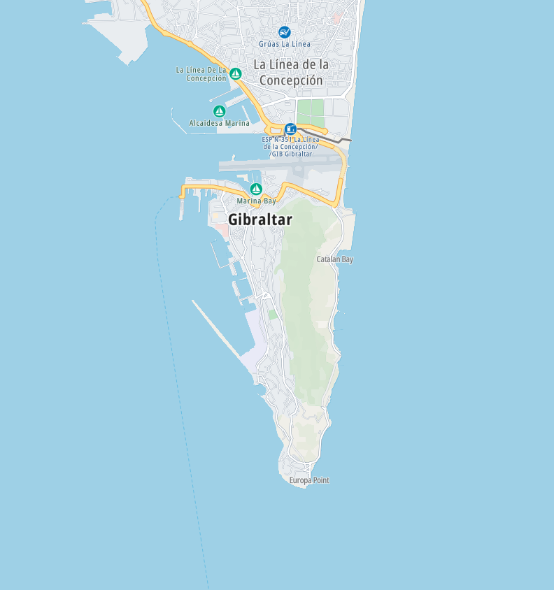 Map of Gibraltar