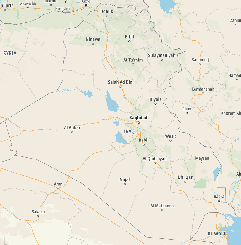 Map of Iraq
Copyright © letsexplorehere.com