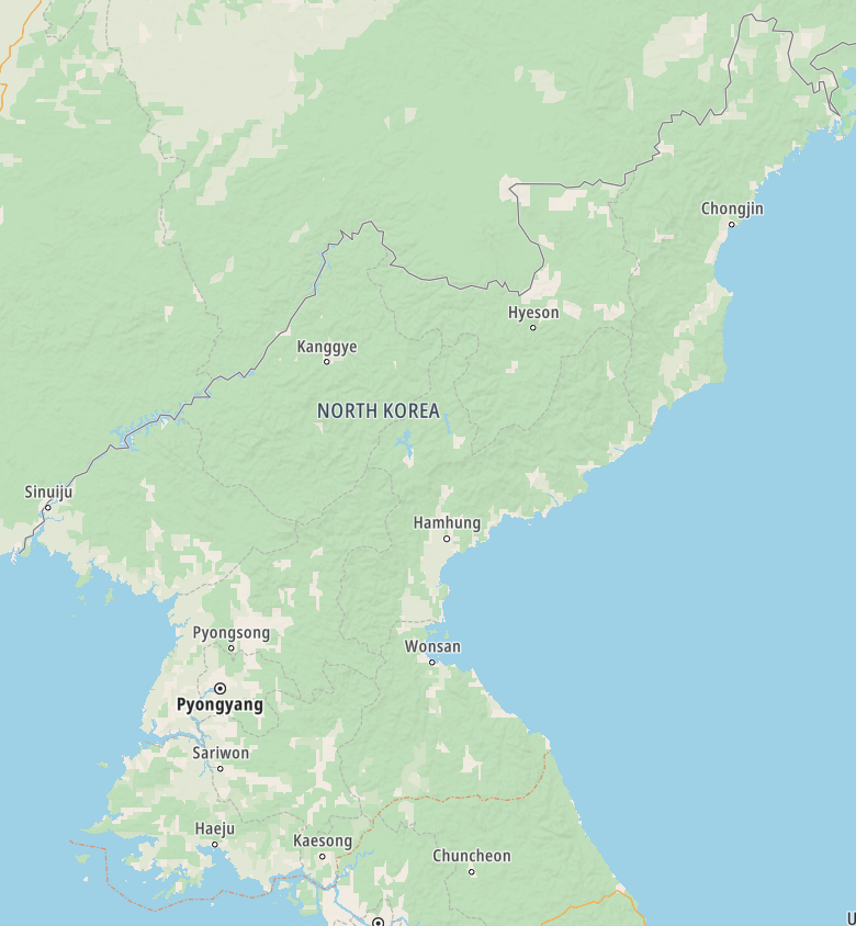 Map of North Korea
Copyright © letsexplorehere.com