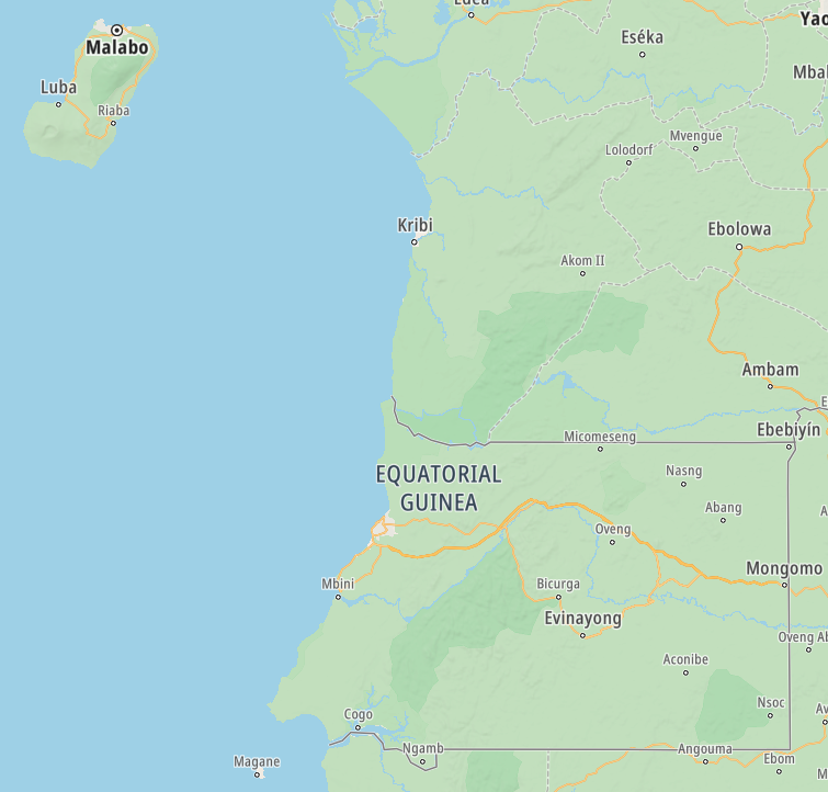Map of Equatorial Guinea
Copyright © letsexplorehere.com