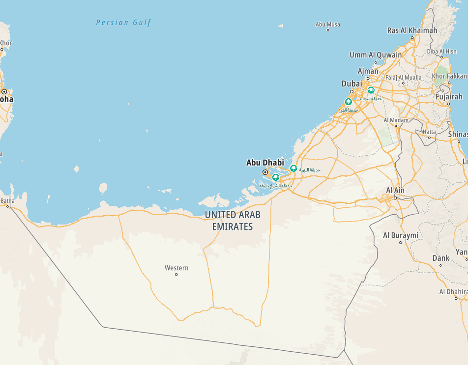 Map of the united Arab emirates
Copyright © letsexplorehere.com