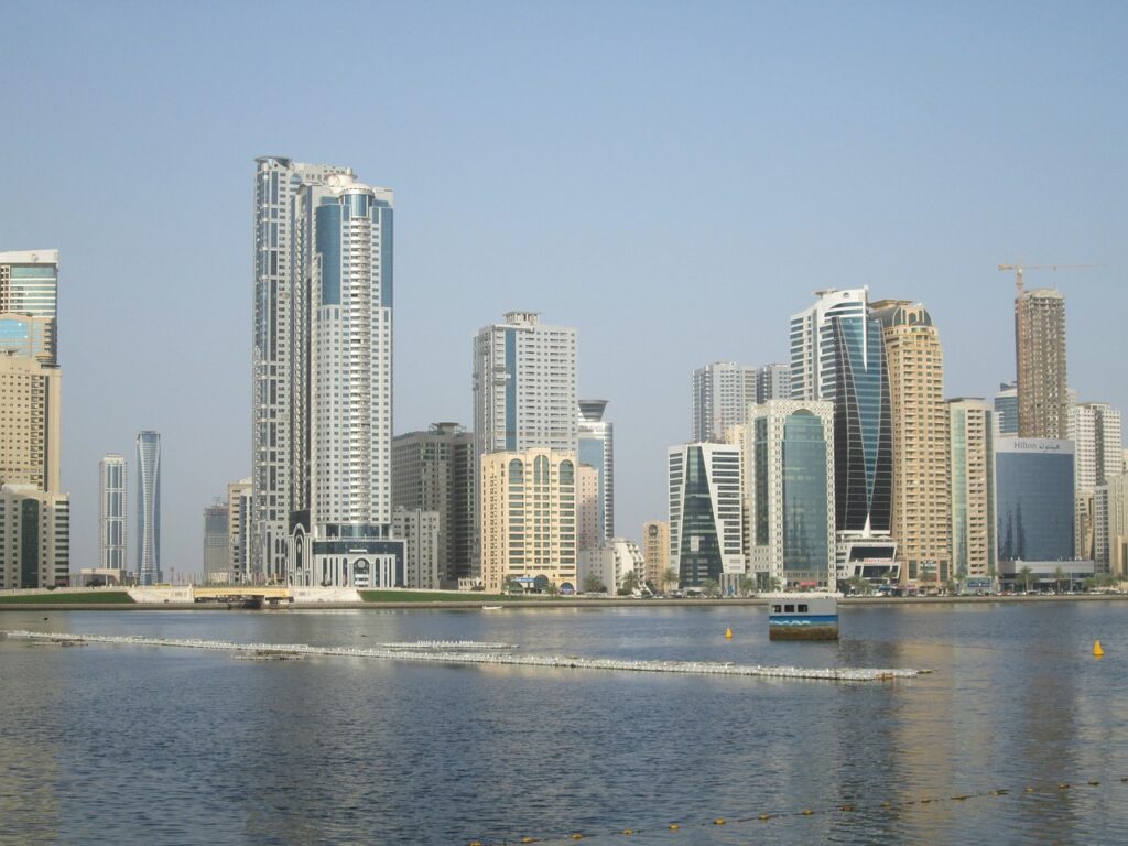 Sharjah skyline, United Arab Emirates