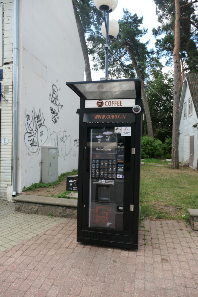 Kerbside coffee machine, Jurmala, Latvia
Copyright © letsexplorehere.com